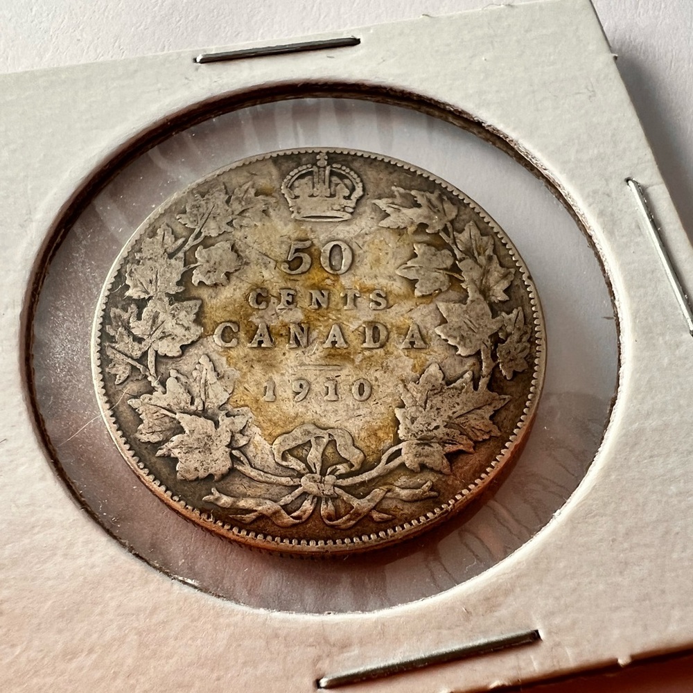 1910 50c Canadian 80% Silver